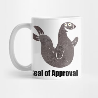 Seal of Approval - dark text Mug